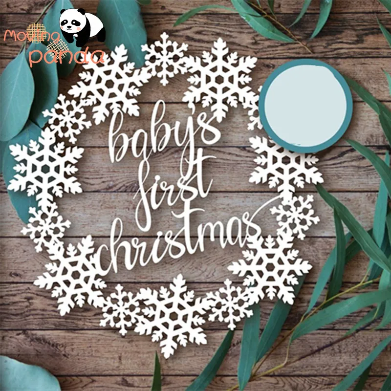 Детские First Christmas трафарет металлический высекальный набор сделай сам для