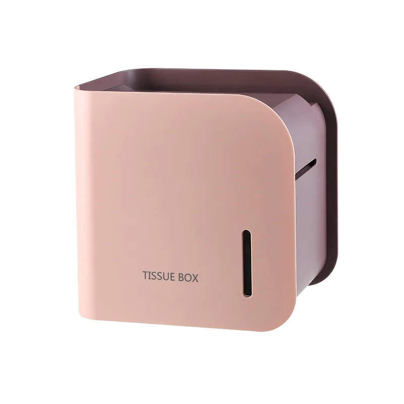 

Multi Tissue Holder Traceless Wall Hanging Double Wall Cover Paper Holder Tissue Shelf