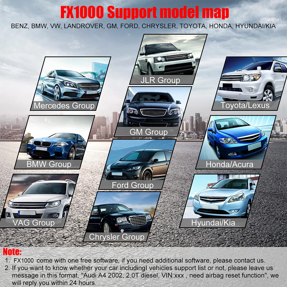 Ancel FX1000 OBD2 автомобильный сканер инструмент для DPF Oil SAS BMS Reset BMW Benz VW Audi Hyundai Toyota