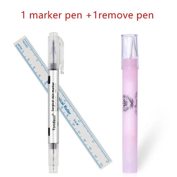 1 remove .1 marker Дизайн татуировки Бровей Удаление кожи Маркер ручка волшебный ластик для удаления кисти татуировки писец инструмент татуировки аксессуары - Цвет: 1 remove .1 marker