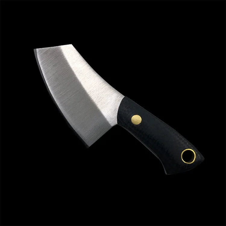 Новый нож из нержавеющей стали с фиксированными лезвиями ручка Эбенового дерева
