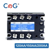 cg 120a 150a 200a aa three phase ssr ac control ac heat sink solid state relay ssr ac to ac 3 phase solid state relay