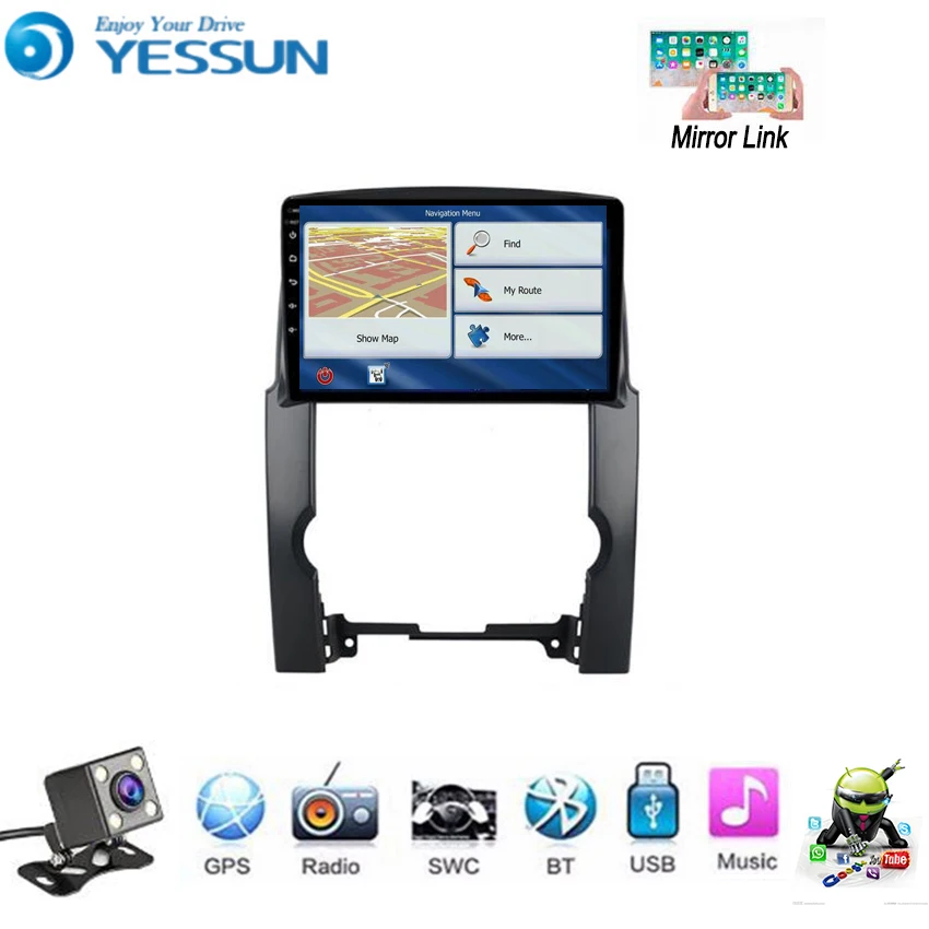 YESSUN для Kia Sorento 2008 ~ 2013 автомобильный Android мультимедийный плеер GPS навигация