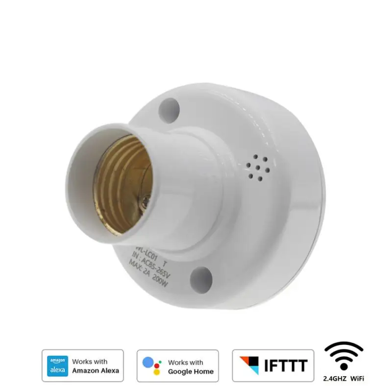 Tuya Smart E26/E27 светодиодные лампы Таймер держатель Поддержка приложение Life Alexa Google Home