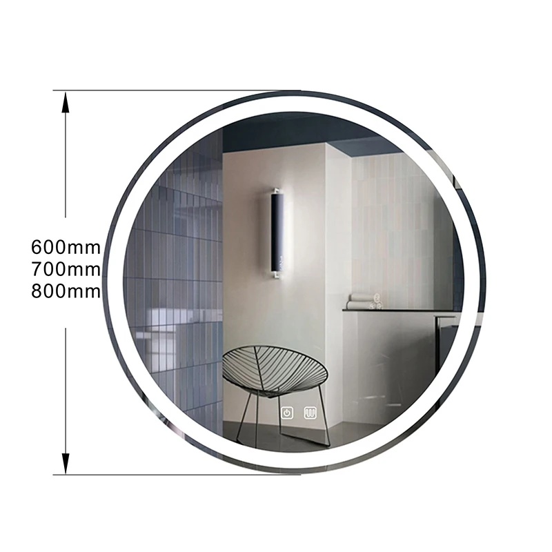 Дропшипинг Smart LED ванная комната макияж зеркало Регулируемый Теплый натуральный