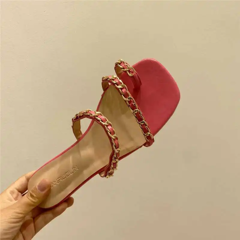 

Little fragrance fairy chain clip toe ROMAN SANDALS