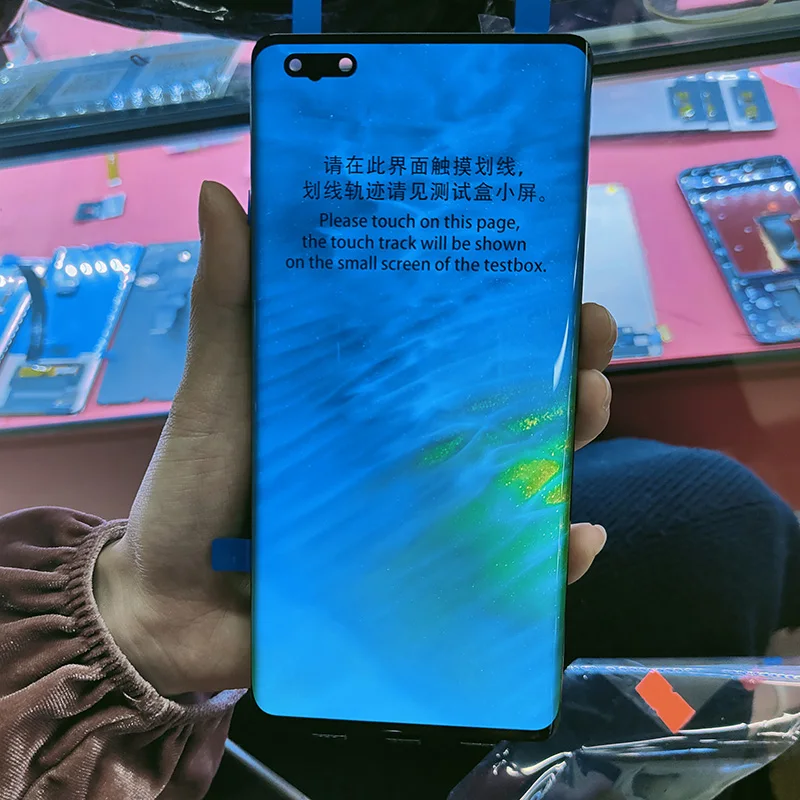 Оригинальный ЖК-дисплей в маленькую точку для Huawei Mate 40 Pro сенсорный экран