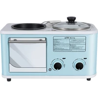 multi function breakfast maker machine with toast oven omelette frying pan boiler hot pot boiler food steamer pasta cooker