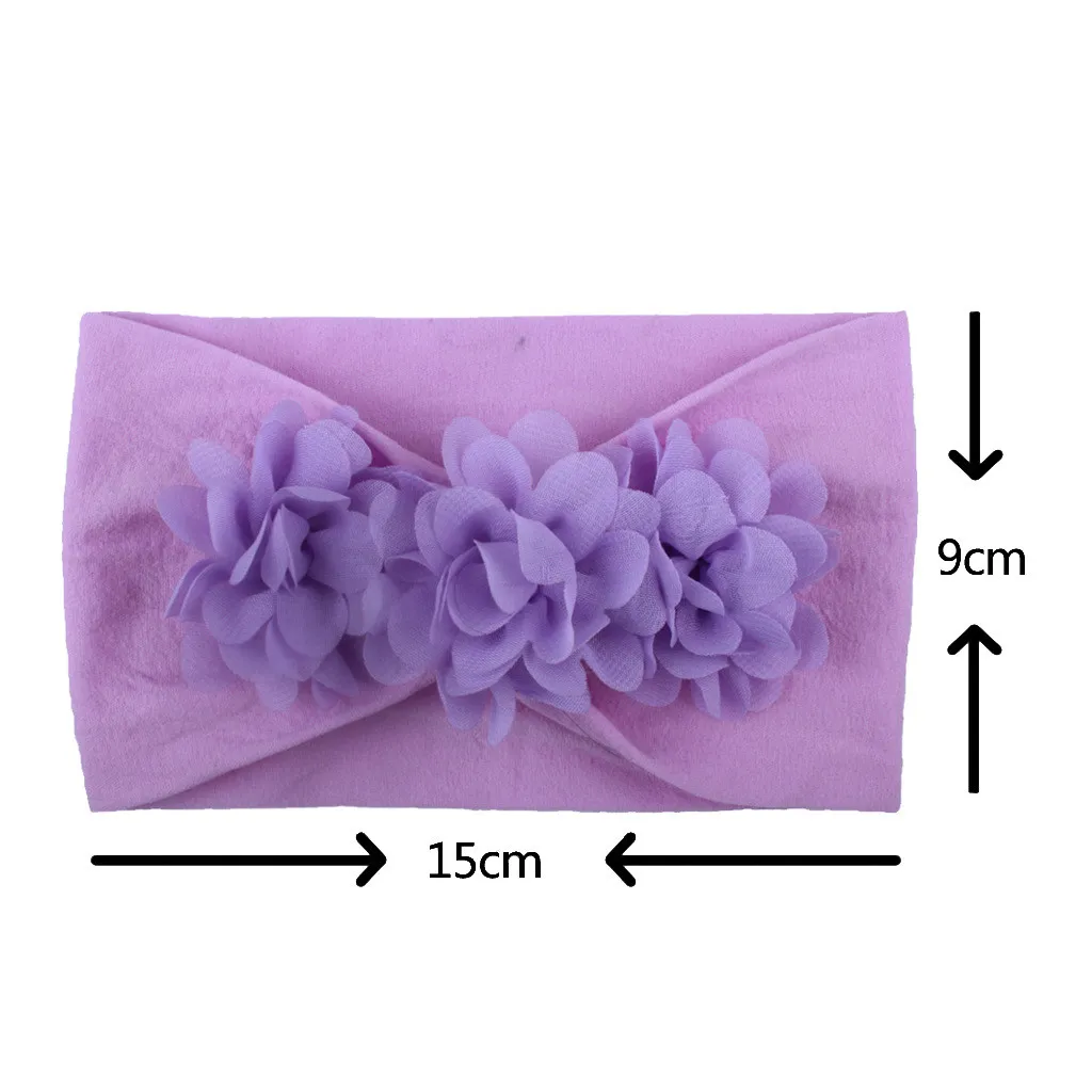 

Infant Girl Boys Solid Headband Hair Band Newborn Children Lovely Flower Accessories Baby Toddler Headwear opaski dla niemowlaka
