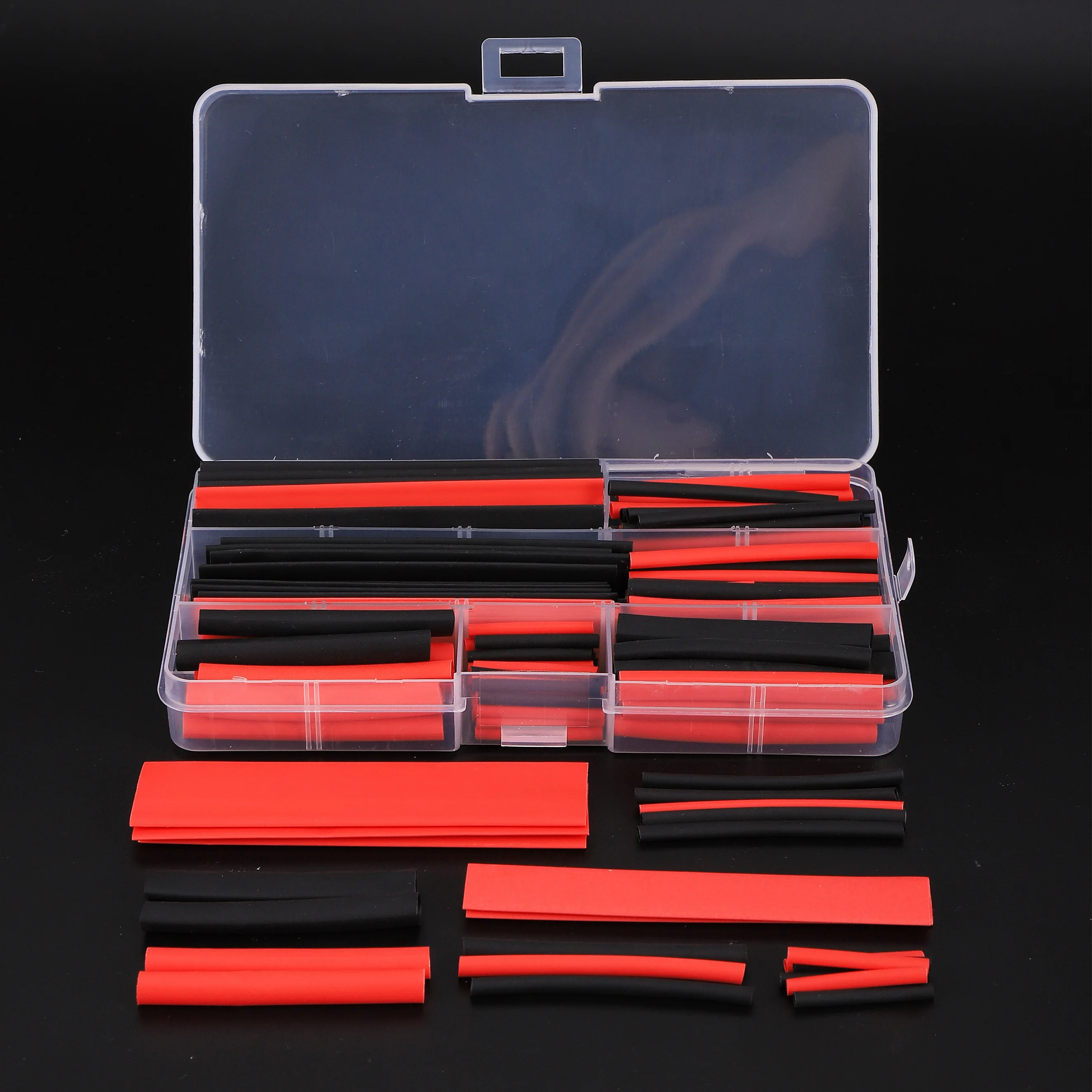 150 шт./кор. черный красный термоусадочная трубка полиолефин 2:1 электрическая