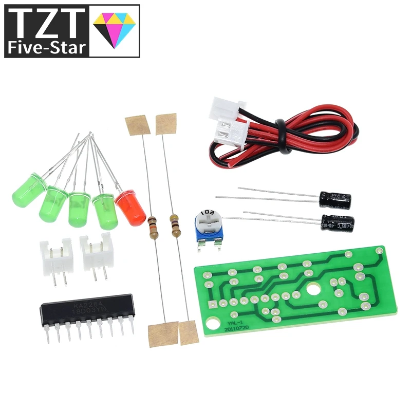 Электронный набор TZT запчасти 5 мм красный зеленый светодиодный индикатор уровня