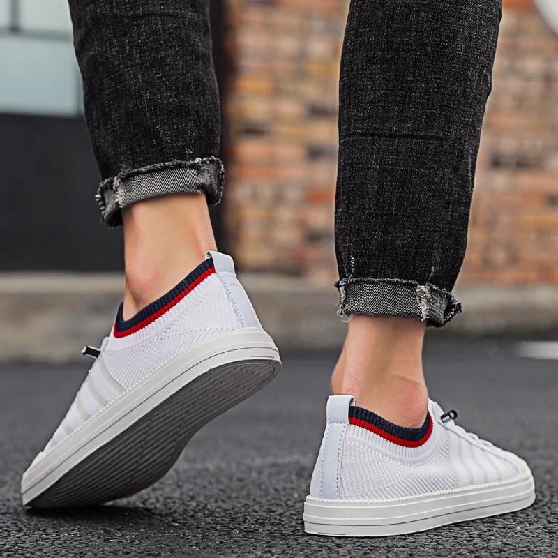 

2020 Hot Sale Running Shoes Men Lace-up Athletic Trainers Zapatillas Sports Shoes Breathable Non-slip Outdoor Walking Sneakers