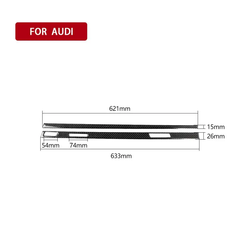 

Carbon Fiber Car Accessories Interior Dashboard Panel Protective Decoration Cover Trim Stickers For Audi Q7 SQ7 4M 2016-2019