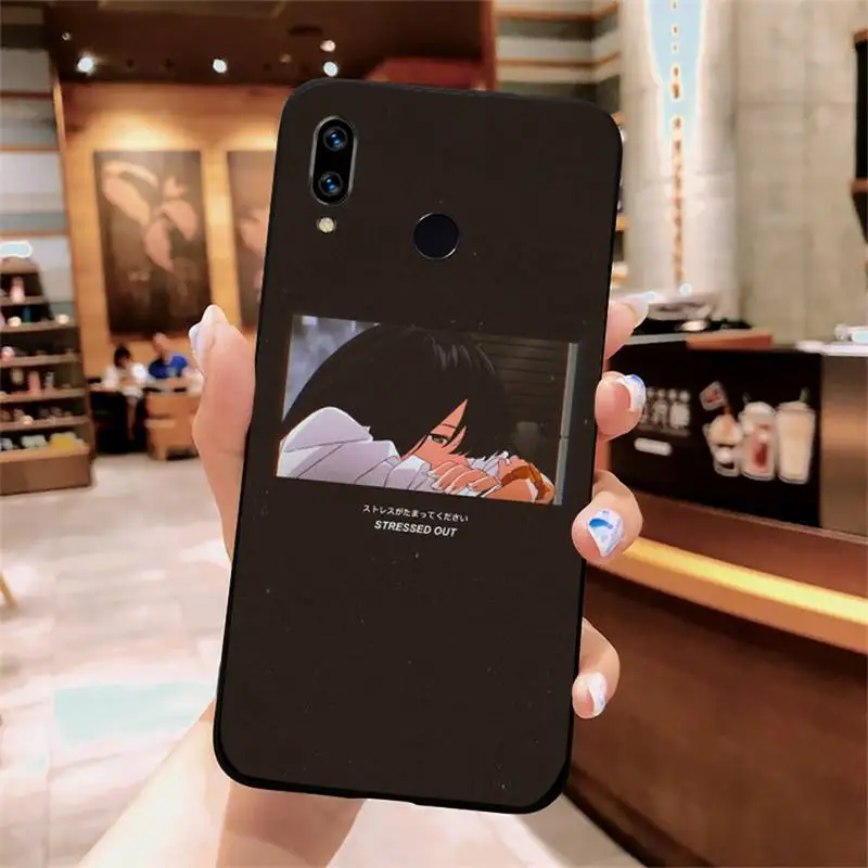 

Sad Japanese Anime Aesthetic Phone Case For Xiaomi Redmi note 7 8 9 t k30 max3 9 s 10 pro lite