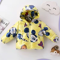 disney baby jacket hooded for infants 2 5 years old mickey mouse cartoon print spring autumn kawaii outwear tracksuit