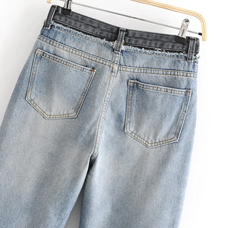 GOPLUS новинка весны 2020 Модные шаровары с высокой талией синие джинсы в стиле