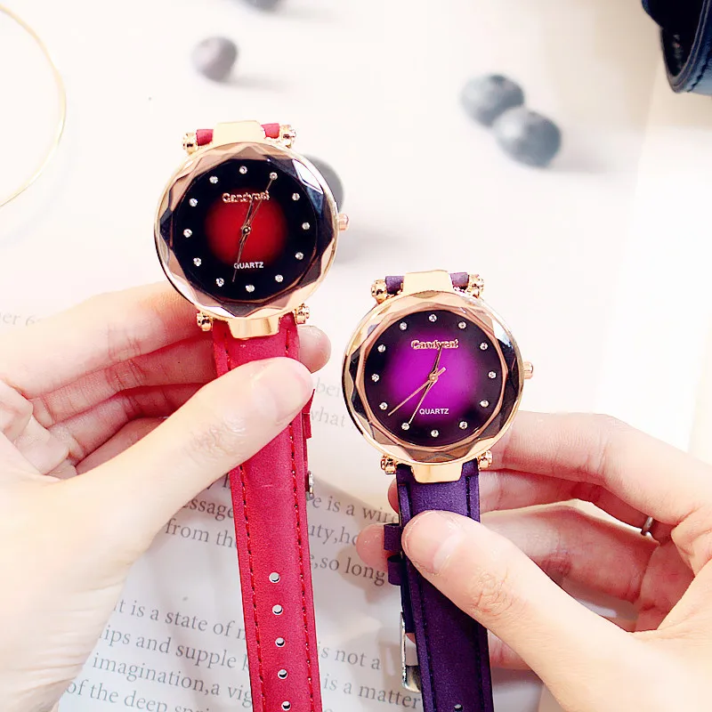 Женские часы 2019 простые Ретро стиль натуральная кожа спортивные кварцевые