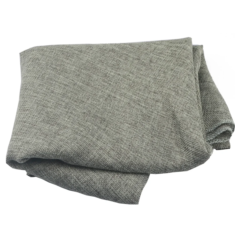 Круглый Серый цвет хаки имитация льна хлопок обеденный чайный столик покрытие