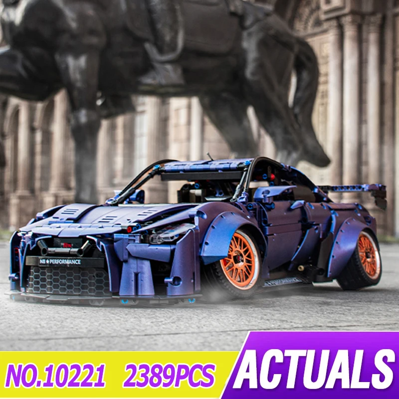 

K Box 10221 MOC GTR Супер спортивный автомобиль Гальваническая фиолетовая модель автомобиля строительные блоки кирпичи обучающая игрушка рождест...
