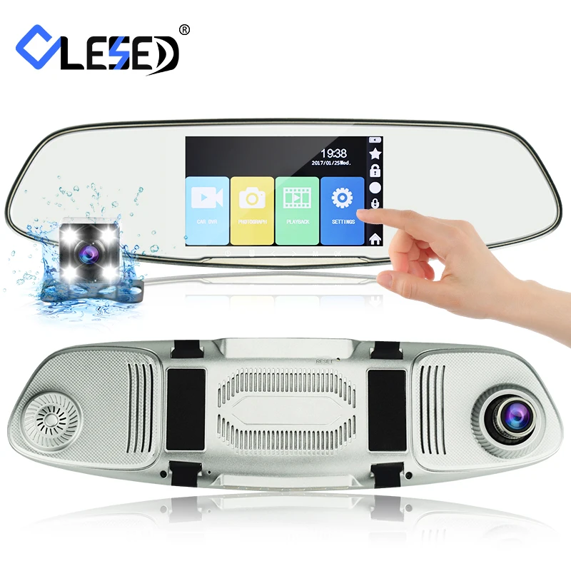 IPS сенсорный экран автомобильная камера зеркало заднего вида Автомобильные