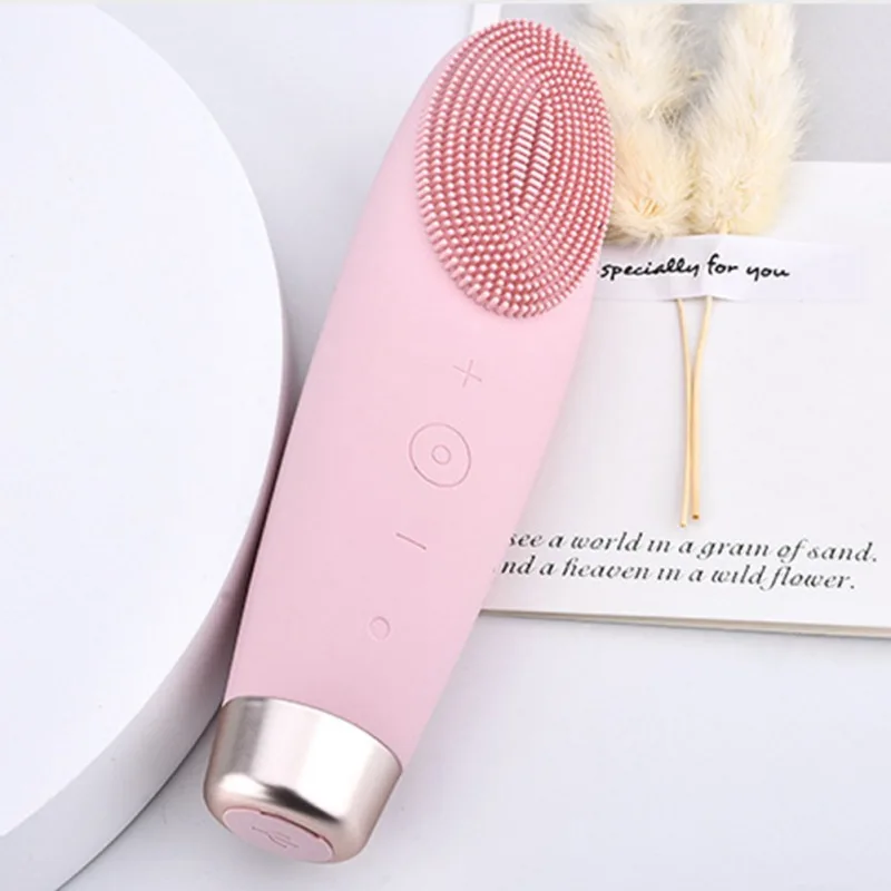 

New Seven-stage Silicone Sonic Vibration Charging Face Washing Tool Cleansing And Beauty Instrument