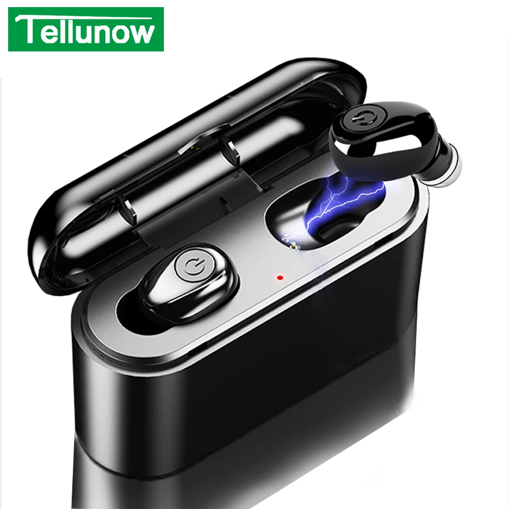 X8 TWS Bluetooth настоящие беспроводные наушники 5D стерео наушники мини TWS водонепроницаемые наушники 2200 мАч Внешний аккумулятор для смартфонов