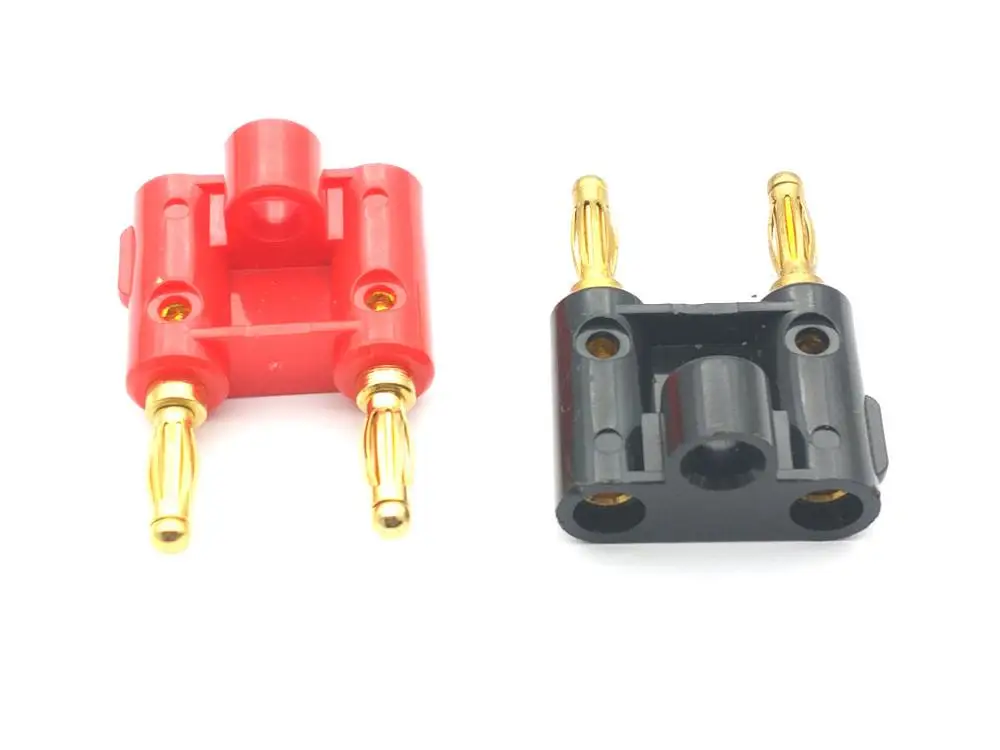 20 шт 4 мм разъем банана для связывания пост Джек динамик позолоченный двойной|plug