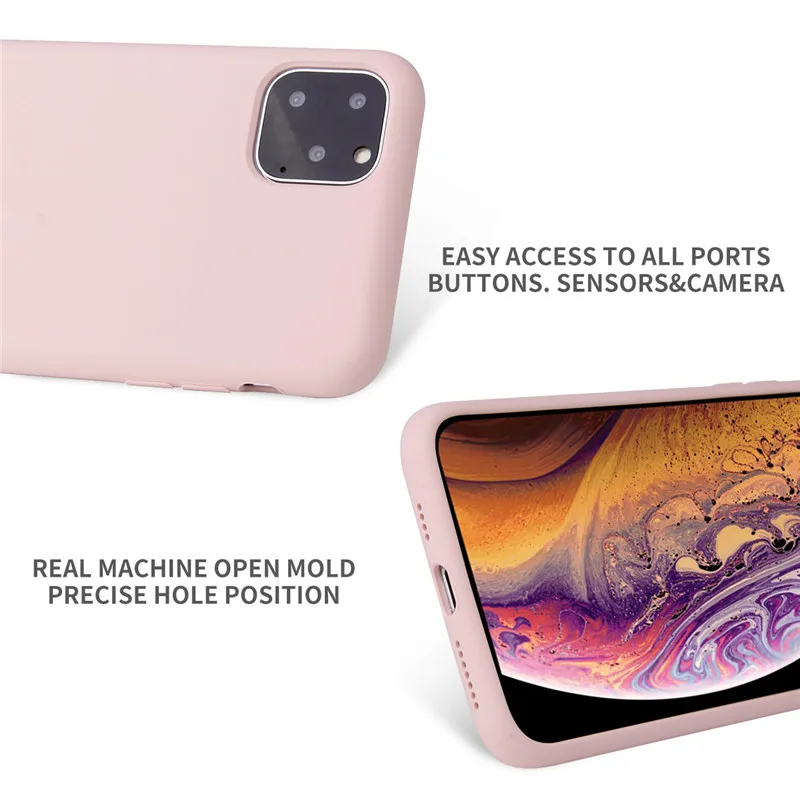 1:1 Original official Style Silicone Case For iphone 11 360 degrees Full Cover iPhone Pro Max 2019 New Cases | Мобильные телефоны и