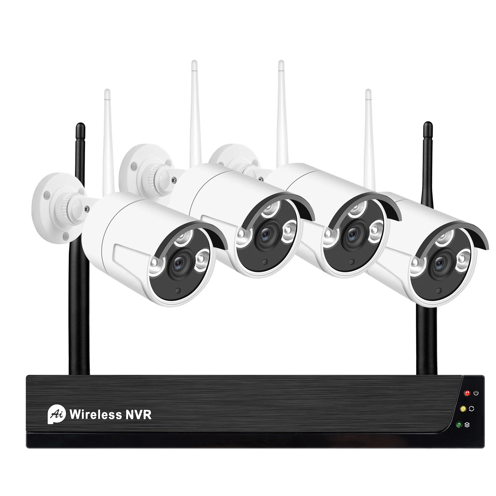 

1080P 4CH HD Беспроводная система безопасности 4CH NVR + 4 шт. WiFi ip-камера 1080P камера видеонаблюдения камера Поддержка удаленного доступа