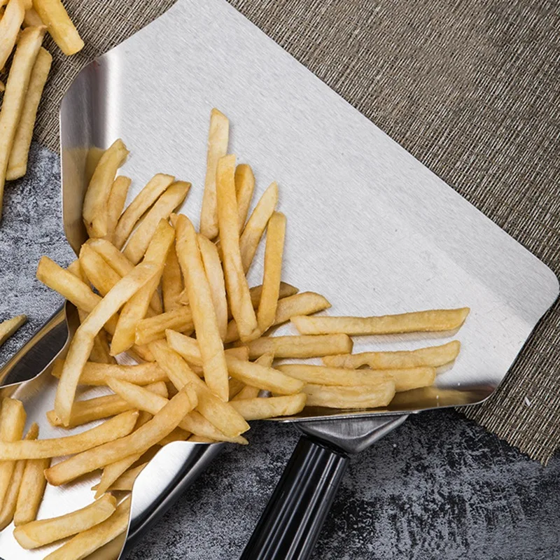 Совок из нержавеющей стали для приготовления кукурузы лопатка французского фри
