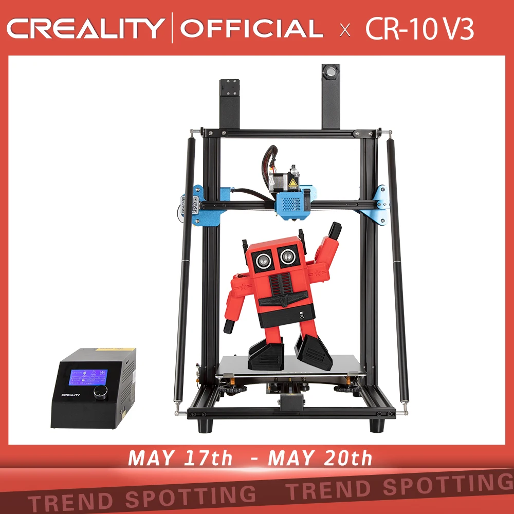 CREALITY 3D CR-10 V3 Printer TMC2208 Silent Mainboard Resume Printing,BL touch Optional(Not pre-installed)