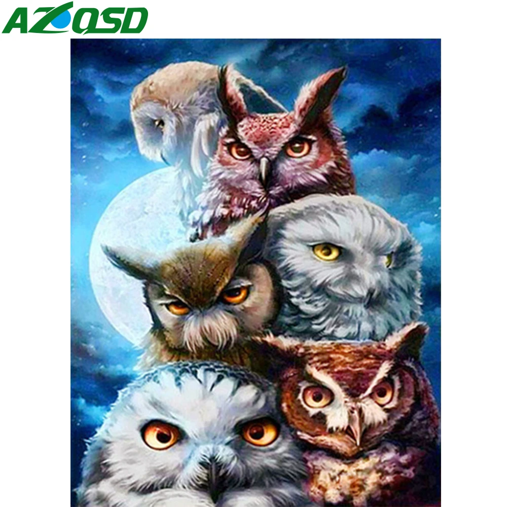 AZQSD для взрослых Сделай Сам разрисованная краска по номерам холст набор