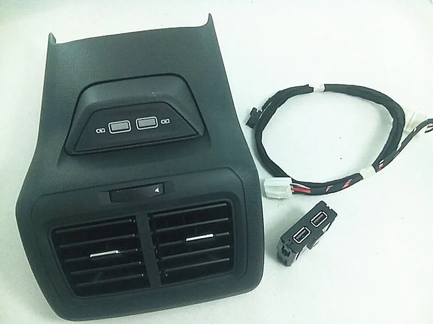 LHD заднее сиденье с двойной USB зарядкой для Golf 7 5 MK7 MK7.5 задний подлокотник зарядное