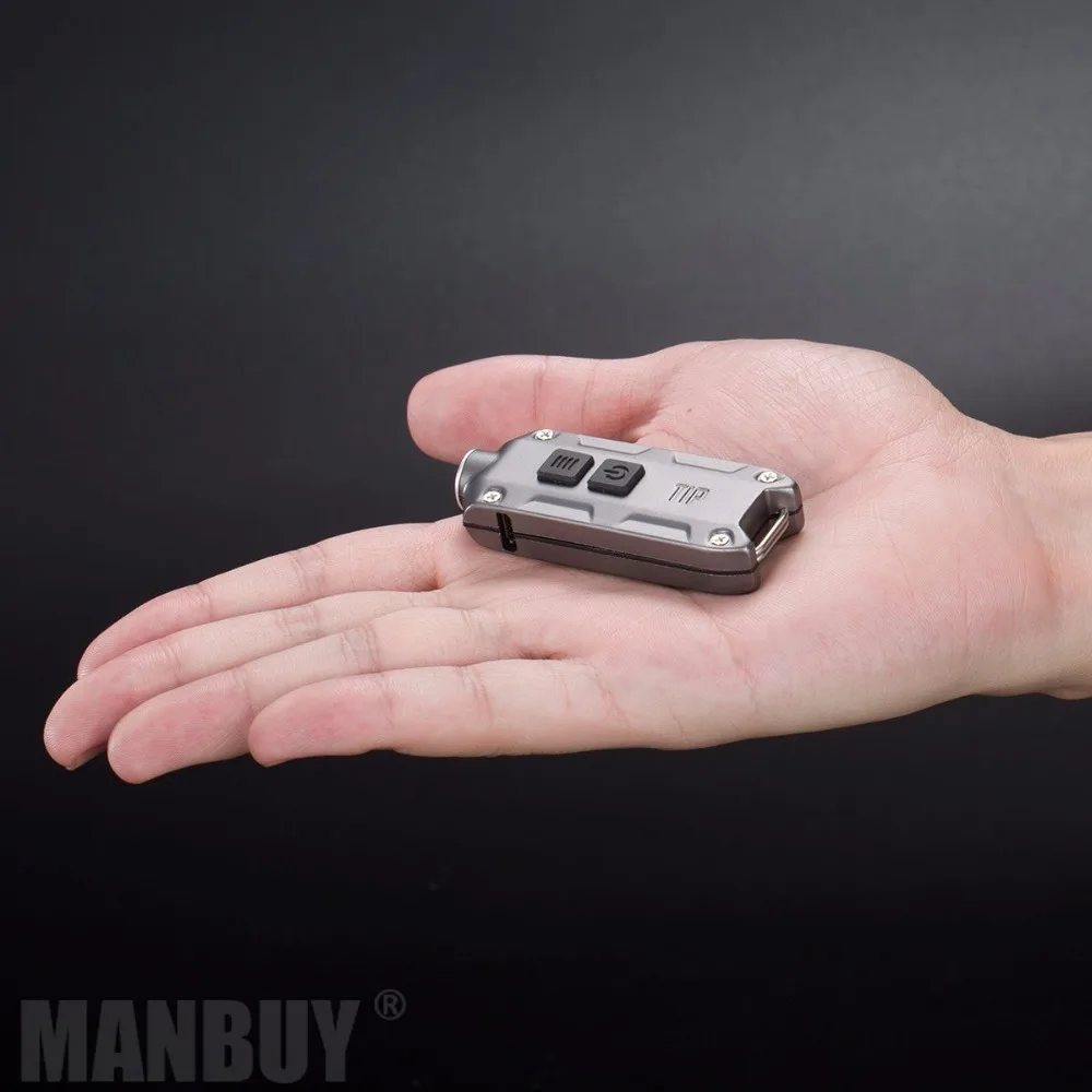 NITECORE TIPCRI + многоцелевой зажим Металлическая USB перезаряжаемая кнопка светильник