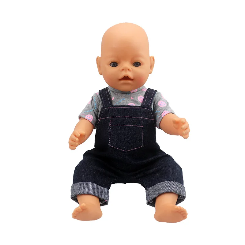 Аксессуары для кукол новорожденных повседневный комбинезон Одежда размером 43 см