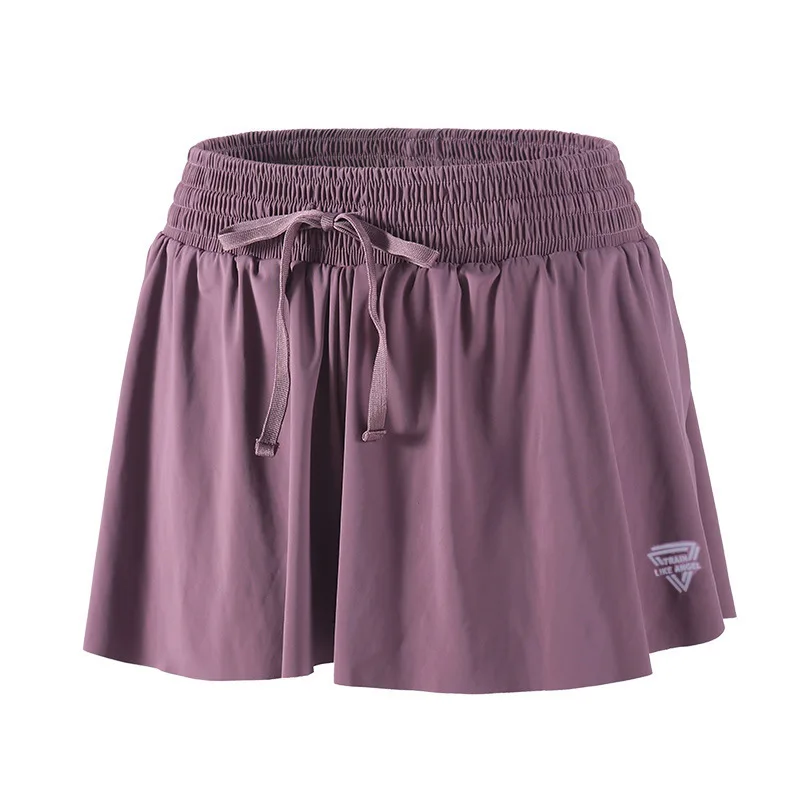 Летние шорты для бега женские 2 в 1 марафона быстросохнущие свободные спортивные