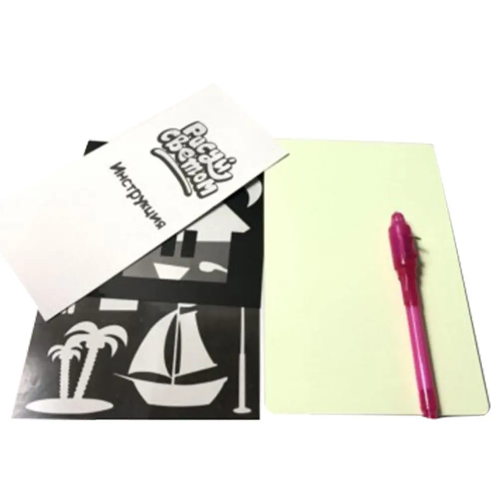 

Luminous Draw With Light Fun Drawing Board Board Children's Glowing Graffiti Fluorescent Board 3d Drawing Board Educational Toy