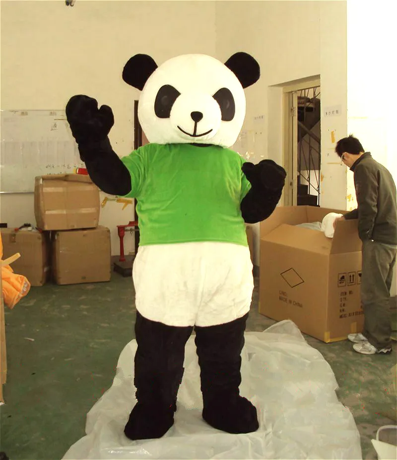 2019 Рождественский костюм талисман с милой пандой и медведем косплей вечернее