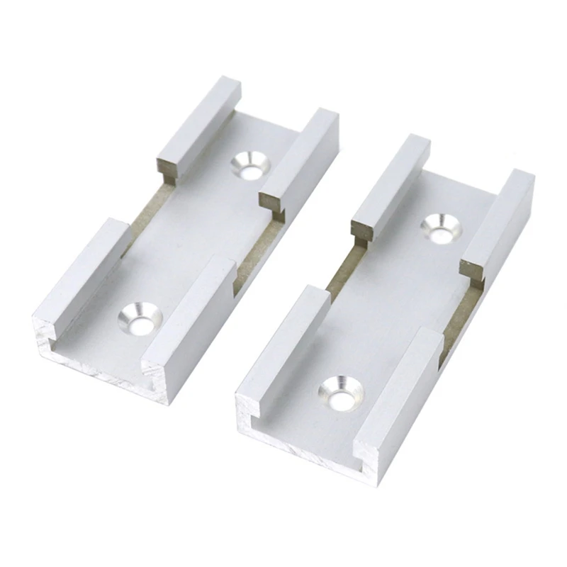 

Aluminium Alloy T-Track Cross Connecting Parts Woodworking T-Slot Miter Track Jig with Screws Carpenter Woodworking Tool