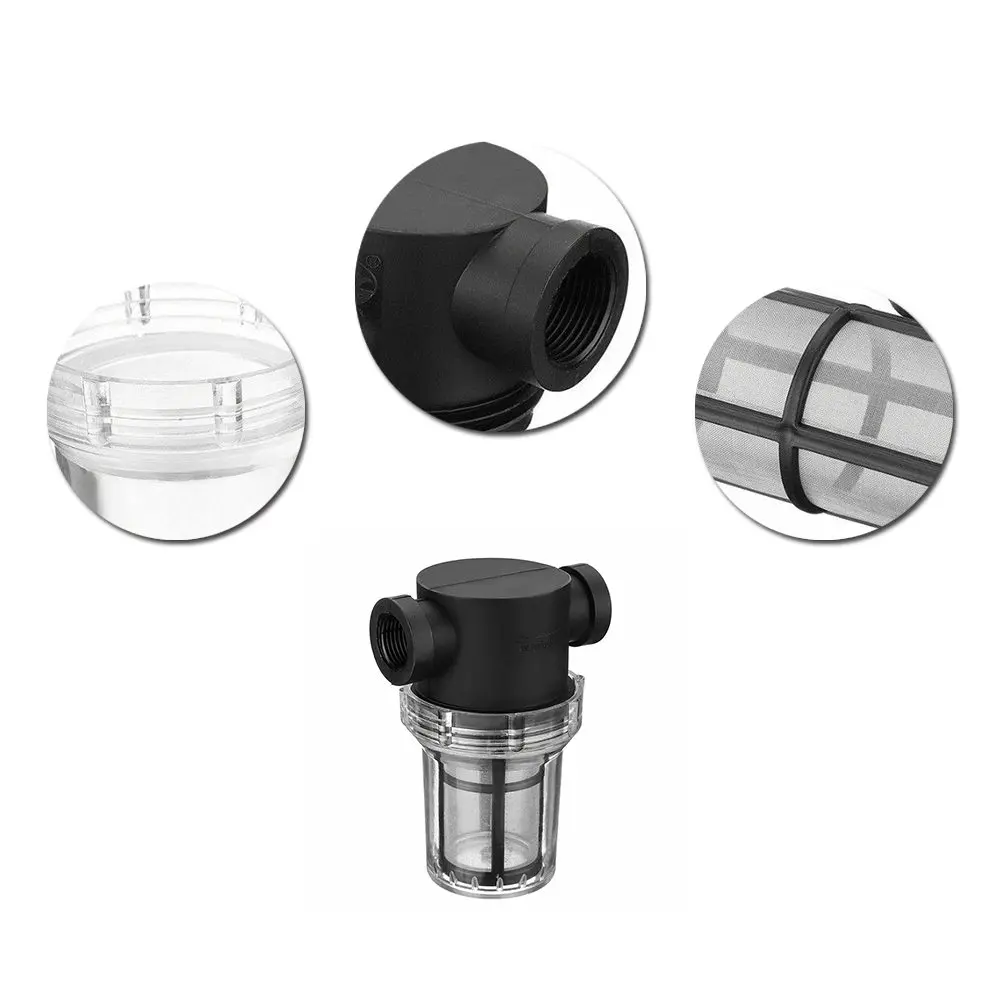1/4 интерфейс ирригационный насос фильтр матч 100 Сетка прозрачный водопроводные