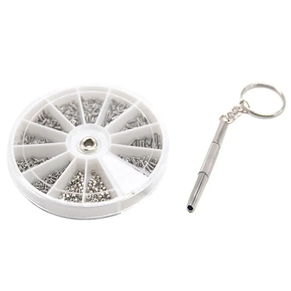Набор винтов из нержавеющей стали для ремонта электронных очков и часов 1000