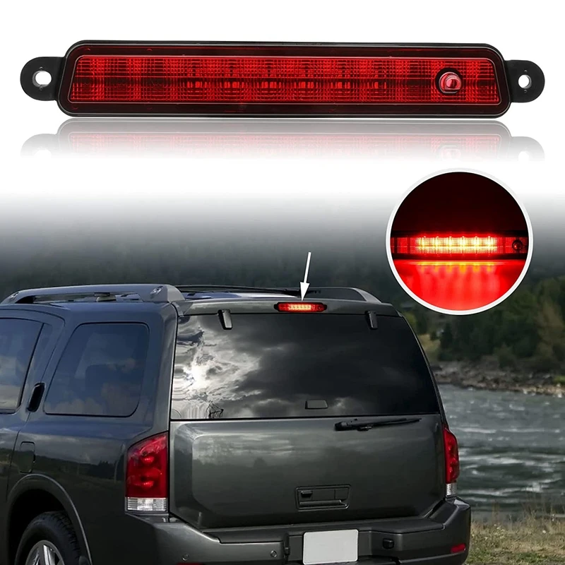 

LED 3Rd Third Brake Light for Nissan-Armada 2005-2015 Pathfinder-Armada 2004 Infiniti QX56 2004-2010 26590-7S000
