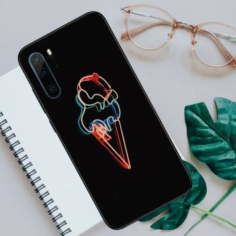 

hamburger Colorful Neon Phone Case For Huawei honor Mate P 9 10 20 30 40 Pro 10i 7 8 a x Lite nova 5t