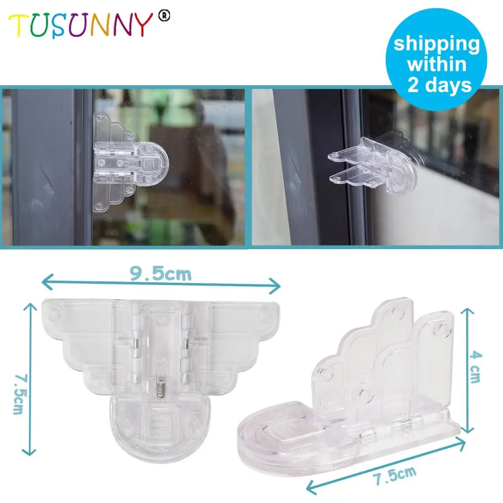 

TUSUNNY 3pcs Baby Safety Lock for Sliding Door Window stop baby sliding window lock Children Protection Lock window safety lock