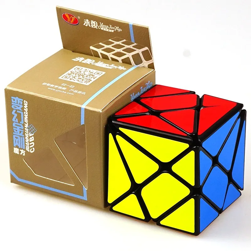 Новинка волшебный куб YongJun YJ Axis сменный необычный Jinggang с наклейкой 3x3x3 черный