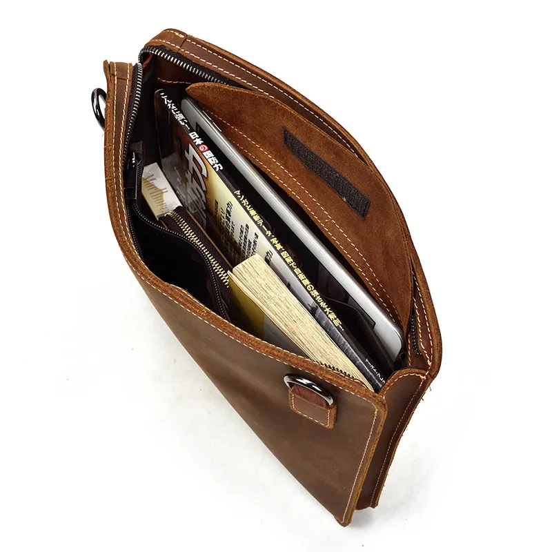 Мужская мини сумка MAHEU черная на плечо из натуральной кожи с плечевым ремнем