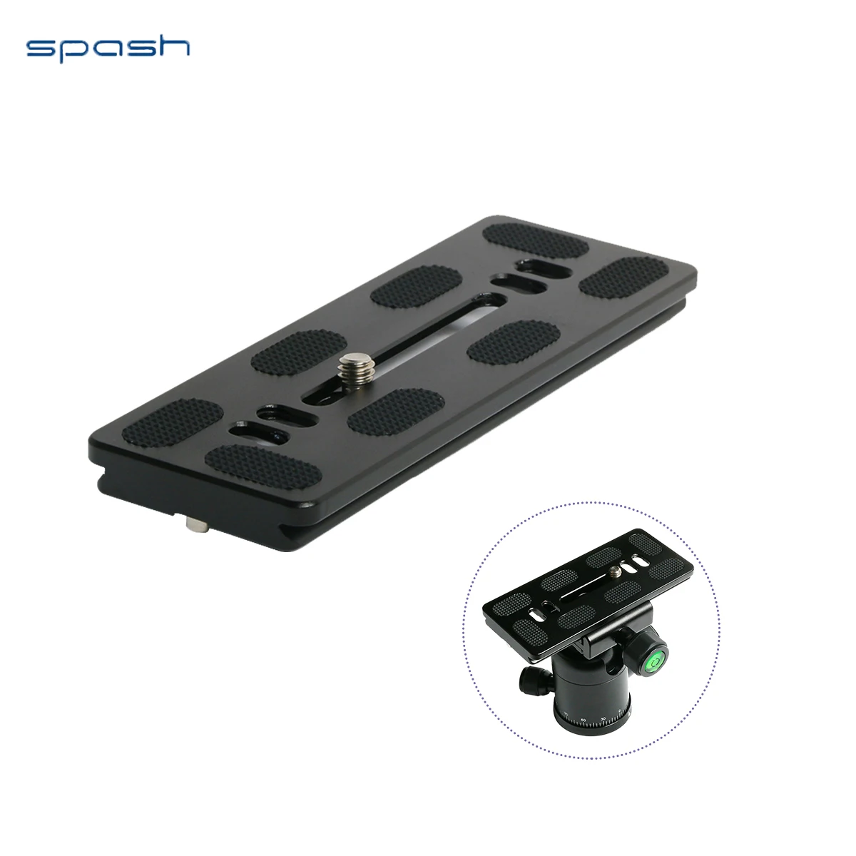 

PU120 Lengthened Quick Release Plate Portable Profession Telephoto Lens Holder Ball Head Camera Plate with 1/4" Screw Mount