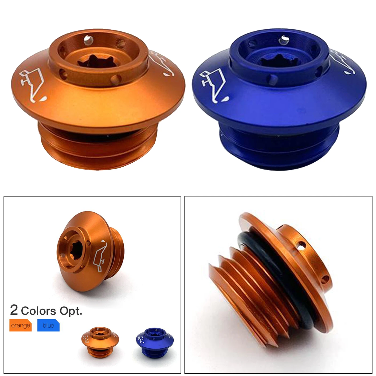 

Aluminum Billet CNC Engine Oil Filler Plug for 790 2018-2019 for 690 R 2010 Lightweight but high strength and durability