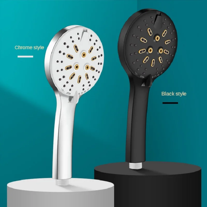 seven speed regulation hand held shower head universal interface water temperature reminder supercharged bathroom accessories free global shipping