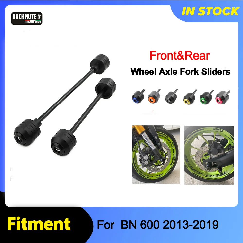 

For BENELLI BN 600 2013-2019 Motorcycle POM Circle Front Rear Axle Fork Crash Sliders Wheel Protector